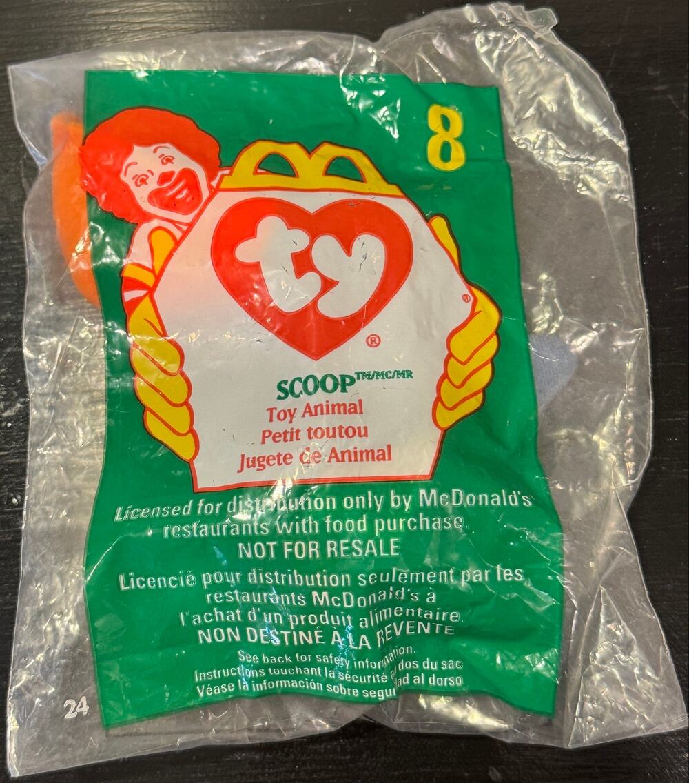 McDonald's Ty Beanie Baby 1998 Scoop the Pelican #8